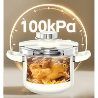 Casserole à pression certifiée de qualité OEM en acier inoxydable 304 non toxique, emballée dans un coffret cadeau coloré