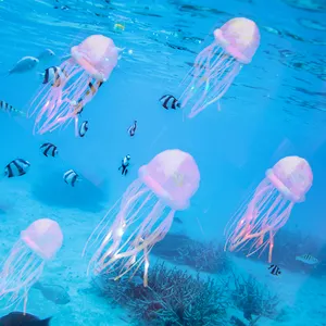 20 cm बिजली रंगीन नरम भरवां पशु चमक जेलीफ़िश आलीशान खिलौने - Product Image 1