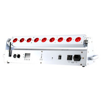 Usine en gros 9 pièces 18W 6in1 RGBWA + UVled lampe de lavage de mur avec alimentation par Batterie et sans fil de mur de DMX rondelle