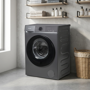 Lavadora Eléctrica Kooper de Carga Frontal, 10 kg, Delgada, 11 Programas Automáticos, de Una Sola Tina, de Plástico, para Uso Doméstico y Hotelero, Color Gris - Product Image 3