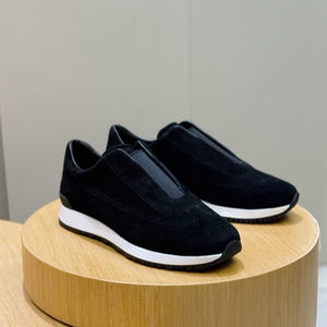 Chaussures décontractées rétro en daim véritable fabriquées en Italie, sans lacets, pour homme, confortables, à semelle épaisse, pour un usage quotidien en extérieur - Product Image 2