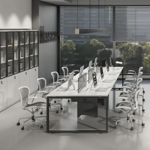 Escritorio moderno 2 4 6 Estación DE TRABAJO Banco DE TRABAJO Diseño moderno <span class=keywords><strong>Muebles</strong></span> de <span class=keywords><strong>oficina</strong></span> - Product Image 5