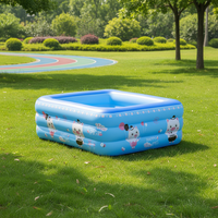 Grande piscine gonflable en PVC pour enfants, utilisable en intérieur/extérieur, idéale pour l'apprentissage de la natation en été, avec baignoire intégrée, pour usage familial