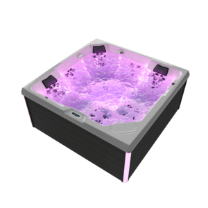 Moderne <span class=keywords><strong>Deluxe</strong></span> Lumière LED Spa Extérieur Bain à Remous 5 Personnes Rectangle Grand pour Villas Hôtels Gymnases Massage Luxueux pour - Product Image 3