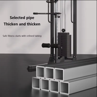 Appareil de fitness multifonctionnel en métal pour la maison, avec système de tirage vertical haut de gamme et structure portique 'Flying Bird' à une seule face, pour le dos