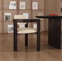 Set di Sedie da Ristorante in Legno Massello di Design Minimalista Italiano Nordico, Sedie per Ristoranti e Caffetterie con Schienali Confortevoli