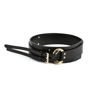 Cinturón de Cuero Genuino Irregular de Estilo Europeo Americano para <span class=keywords><strong>Mujer</strong></span>, Cinturón Decorativo para Traje, Vestido, Suéter, Cinturón de Cobre - Product Image 6