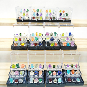 กล่องตัวอย่างแร่หินหยาบผสมแอเมทิสต์คริสตัลธรรมชาติสำหรับทำสมาธินวัตกรรมสำหรับตกแต่ง - Product Image 4