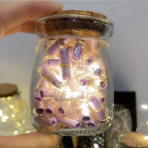 Bocaux décoratifs Bouteille en verre mignonne de lettre de modèle de pilule de <span class=keywords><strong>message</strong></span> de capsule de couleur mélangée pour le cadeau d'anniversaire d'ami de la Saint-Valentin - Product Image 6
