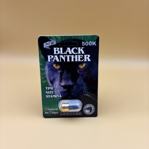Cápsula Black Panther 500k, la Mejor y Más Efectiva, Cápsula Vegetal Bien Equilibrada, Una Unidad, Nutrición Herbal para Hombres Adultos - Product Image 2