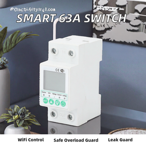 Interruptor Remoto WIFI de 24 Grupos y 63A Mejorado con Temporizador Telefónico, Control de Tiempo de 24 Horas, Protección Contra Sobrecarga y Protección Contra Fugas - Product Image 2