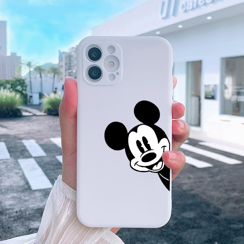 Popular style Phone Case for iPhone 13 12 11 Pro Xs X XR Max 8 7 SE Mini Silicone Cases Soft Black Cover with Cloth