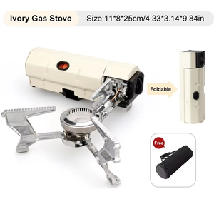 Hornillo de Gas Portátil Ultraligero, Mini Hornillo Plegable de Cassette, <span class=keywords><strong>Caldera</strong></span> de Fuego Portátil para Exteriores, Tetera, Hornillo de Inducción, Quemador, Hornillo de Camping - Product Image 3