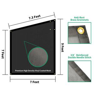 Kit de pantalla parasol para <span class=keywords><strong>toldo</strong></span> RV para Panel lateral, malla negra de 9 '* 7' para <span class=keywords><strong>autocaravana</strong></span>, accesorios para remolque - Product Image 2