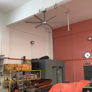 Ventilador de Techo Decorativo Estilo Americano Vintage de 10 pies HVLS, Ahorro de Energía, Moderno, Cobertura Alta de 210m, 3300m/min, Diseño Aerodinámico - Product Image 1