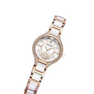 นาฬิกาผู้หญิงสุดหรูสายเซรามิคนาฬิกาข้อมือผู้หญิงเทรนด์ใหม่เครื่องประดับเพชรโครเมี่ยมชุบโรสโกลด์ - Product Image 1