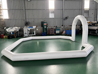 Structure de jeu gonflable commerciale JIALE pour voitures tamponneuses, en PVC, 5x5x0.3m, avec anneau de sécurité, modèle JL-4026 pour parc d'attractions extérieur (1