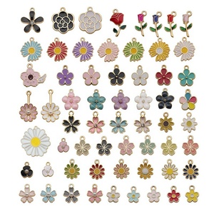 Wholesale Fashion DIY Charms Fruit Flower <b>Bee</b> Honey Cherry Hearts Festival Themed Alloy Pendants for Jewelry Making Supplies - Product Image 4