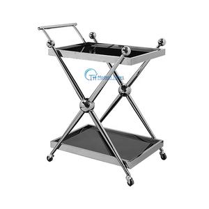 कस्टम फैशन 2026 लक्जरी होटल सेवा पेय ट्रॉली - Product Image 6