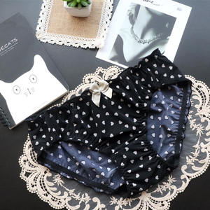 Culottes tentantes taille basse de style japonais pour femmes sous-vêtements sexy en soie glacée à dos ouvert avec nœud - Product Image 5