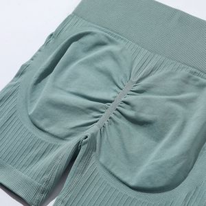 Conjunto Deportivo de 6 Piezas para Mujer con Logotipo Personalizado, Diseño a Cuadros, Sin Costuras, para Gimnasio, Fitness, Yoga, Shorts Huecos, Ropa de Entrenamiento - Product Image 6