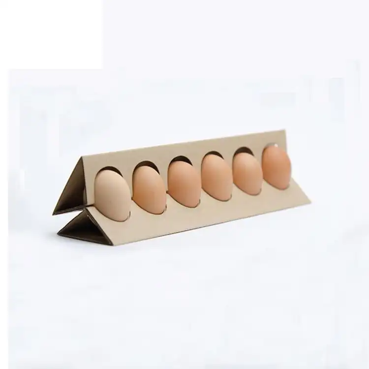 Дешевая коричневая коробка для яиц из гофрированной бумаги, оптовая продажа, картонная коробка на заказ, упаковка для яиц