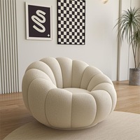Canapé Bulle Minimaliste Contemporain en Tissu Style Nuage Nid d'Abeille Compressé Sous Vide pour Salon Appartement Studio