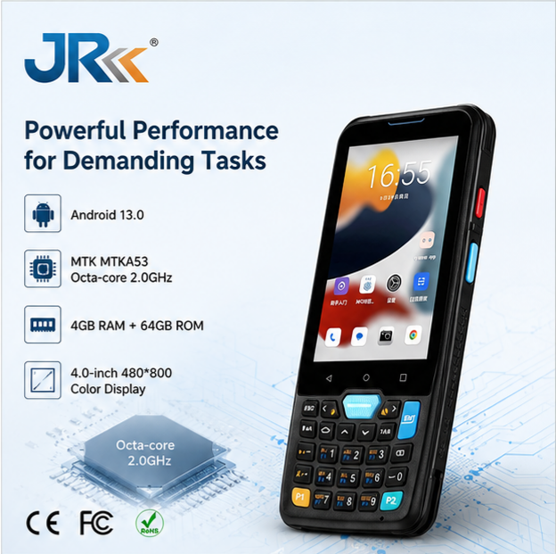 JR 957 PDA High Quality Android 13.0 Rugged Terminal 4.0 Inch Keyboard for Specialty Retail Stock Management Tool