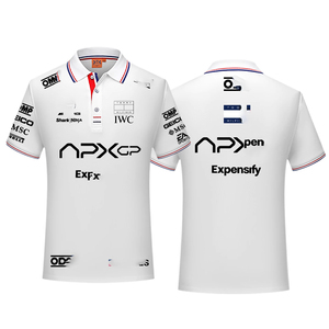 F1 Racing Car Movie Racer APXGP Same Style POLO t-shirt a maniche corte con colletto largo intorno alla parte superiore del colletto - Product Image 2