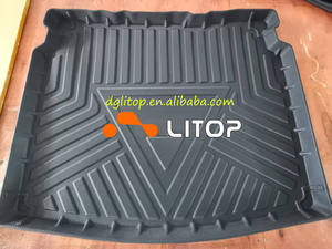 Tapis <span class=keywords><strong>de</strong></span> <span class=keywords><strong>coffre</strong></span> <span class=keywords><strong>de</strong></span> voiture personnalisé pour Jeep Compass et Grand Cherokee 2017-2021, TPE antidérapant, imperméable, accessoire intérieur - Product Image 3