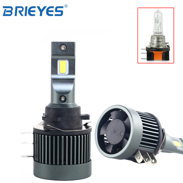 R8 Canbus H15 Car LED Headlight Bulb Plug and Play 5700K 12000LM High Beam DRLs for Explorer Edge Range Golf 6/7 A3 A6 Q7