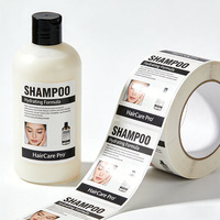 Etiquetas Adhesivas de Alta Definición para Botellas de Champú, Impresión Personalizada de Logotipos, Etiquetas para Envases de Champú