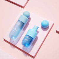Lot de deux flacons pulvérisateurs vides en plastique de 60 ml et 120 ml, à brume fine, portables, format voyage, pour emballage cosmétique et soins de la peau