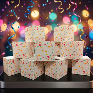 <span class=keywords><strong>Caja</strong></span> <span class=keywords><strong>de</strong></span> Regalo Sorpresa <span class=keywords><strong>de</strong></span> Navidad con Dinero Explosivo, Sobre Rojo Plegable Único con Confeti para Dinero en Efectivo - Product Image 1