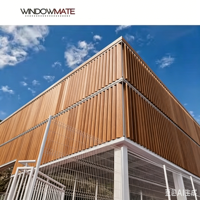 Lames en alliage d'aluminium OEM ODM, revêtement poudré, pour murs-rideaux, ventilation, décoration extérieure, étanches et légères
