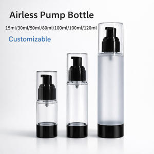 Flacon pompe airless 15 <span class=keywords><strong>20</strong></span> 30 50 80 100 ml pour crème visage, flacon airless 30 ml pour sérum huileux et gel contour des yeux pour emballage cosmétique - Product Image 1