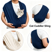 Porte-animaux en forme de sac à bandoulière pour chat, sac à câliner doux et confortable pour l'intérieur, sac à câliner mains libres pour chat et chaton
