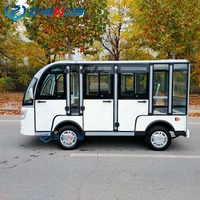 Bus électrique touristique Zhenda, best-seller, quatre roues, 11 places, batterie au plomb/lithium, 30-50 km/h, certifié CE, haute résistance