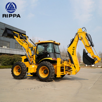 Livraison Gratuite Rétrocaveuse Excavatrice Chargeuse Tracteur Neuve, Mini Rétrocaveuse JCB 4x4 sur Roues