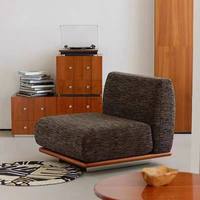 Ensemble de canapés modulaires en tissu de luxe italien, garni d'éponge, design rétro Bauhaus, pour salon, maison d'hôtes, chaise de loisirs, banca unisexe