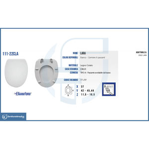 Asiento de Inodoro Cielo Vaso Lara, Moderno, Cuadrado, en Forma de V, Hecho de Bambú, Madera, Plástico PP, Resina de Urea, para Baño, Bidés Electrónicos - Product Image 5