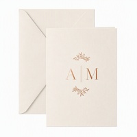 Lancement de produits OEM/ODM : Papeterie d'invitation, papier texturé avec finition métallique, conception et logo personnalisés, matériaux écologiques