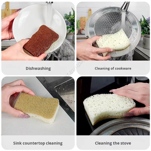 Esponja de Cocina al por Mayor, Cepillo de Limpieza Ecológico para el Hogar, Pulpa de Madera de Sisal, Celulosa, Almohadilla de Limpieza de Alta Espuma - Product Image 3