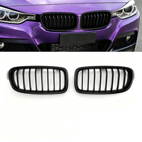 Pour BMW Série 3 (F30, F31, F35) 2013-2019 Grille de calandre à mailles moyennes à ligne unique Pièces de rechange