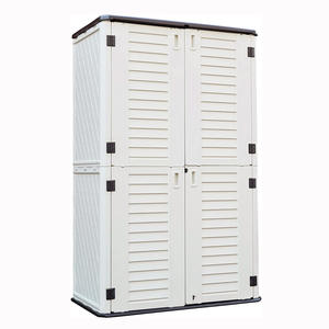 Abri <span class=keywords><strong>de</strong></span> <span class=keywords><strong>jardin</strong></span> extérieur en résine plastique imperméable à double couche surélevé, vente en gros d'usine, avec construction en plastique durable - Product Image 1