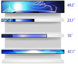 หน้าจอ LCD ขนาด43.9นิ้ว1920X540 3840x1080สำหรับ<span class=keywords><strong>ใช้</strong></span><span class=keywords><strong>ใน</strong></span>อาคารชั้นวางของในร้านค้าปลีก - Product Image 4