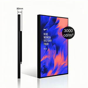 32 43 50 55 65 inch Độ sáng cao 3000nits Màn hình <span class=keywords><strong>LCD</strong></span> cửa sổ quảng cáo hiển thị kỹ thuật số biển hoạt hình Android treo - Product Image 1