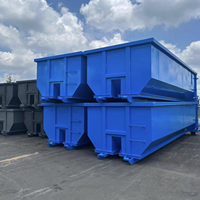 Poubelle à usage intensif, conteneur métallique de 40 pieds, benne à ordures, élimination des déchets industriels