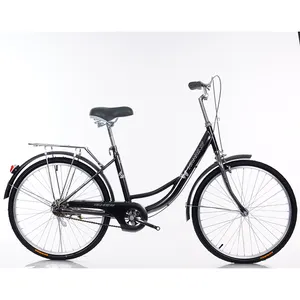 Hot sale lady good quality cheap old style city bike/26" new model lady bicycle cycling with basket/road bike