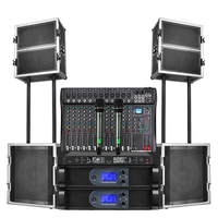 Depusheng LS8 professionnel double 8 pouces puissance 750W + 750W système sonore équipement sonore amplificateurs haut-parleurs